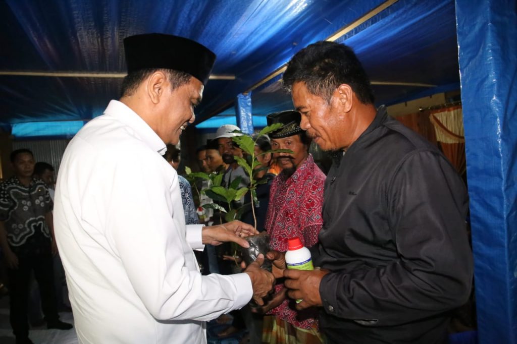 Dorong Kesejahteraan Warga, Bupati Barru Bagikan Bibit Pohon Kopi
