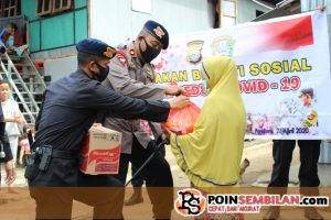 Berbagi Sembako, Brimob Parepare Peduli Masyarakat