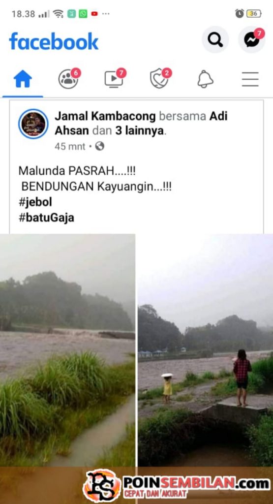 Bendungan Kayuangin  Jebol Lagi, Warga Sekitar Waspada