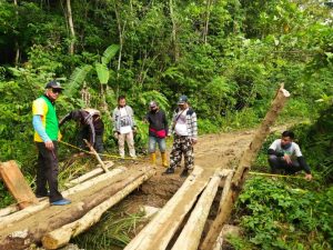 Jalan Penghubung Desa Taukong-Tandeallo yang Amblas Segera Dapat Perbaikan
