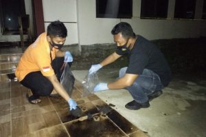 Polisi Olah TKP Pembakaran Kantor Dinas Kelautan dan Perikanan Pasangkayu
