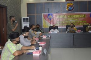 Kapolres Pasangkayu Pimpin Rakor Kesiapan Pengamanan Pilkada di Pasangkayu