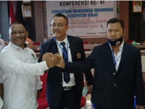 Aklamasi, Rukman Nawawi Kembali Nahkodai PWI Wajo