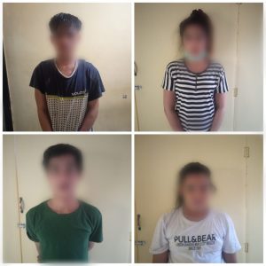 Kedapatan Bawa Shabu, 4 Orang Diamankan Polisi Sektor Maniangpajo