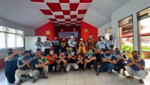 Sambut Hari Dharma Karyadika, Warga Binaan di Rutan Enrekang di Edukasi 3M