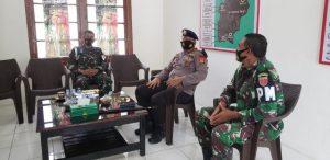 Jaga Sinergitas TNI-POLRI, Danyon Brimob Parepare Silaturahmi di Mako Detasemen Polisi Militer