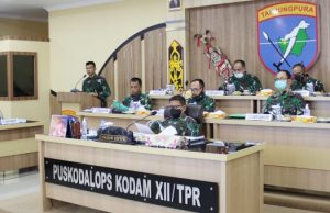 Songsong TMMD ke-110, Pangdam XII/TPR Terima Paparan Kesiapan Para Dansatgas