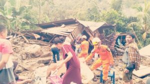 Banjir Bandang Desa Kalimbua Tapango, Basarnas Mamuju Berangkatkan Tim Rescue