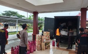 Polres Pasangkayu Bawa Bantuan Gempa Ke Mamuju