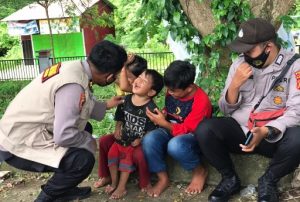 Tim Trauma Healing Polda Sulbar Bantu Pulihkan Trauma Para Korban Gempa