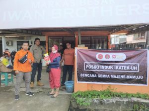 Tim Relawan Ikatek Unhas Salurkan Bantuan Pada Empat Titik Pengungsian di Mamuju