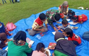 Kodim 1402/Polmas Gelar Trauma Healing Pasca Gempa Sulbar