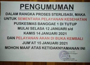 Puskesmas Banggae I Mulai Besok Tutup Pelayanan. Ini Penyebabnya