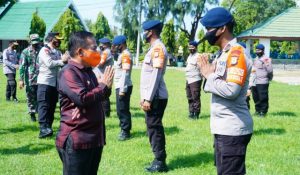 Bertugas Sebulan Lebih Bantu Korban Gempa di Majene, Brimob Polda Sulsel Dilepas