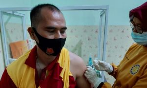 Puluhan Anggota Brimob Parepare Disuntik Vaksin Covid-19
