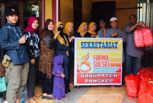 Patut Ditiru, Forma Sulsel Rutin Tiap Jumat Berbagi Nasi Dos
