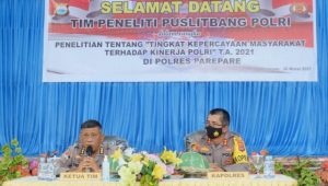 Tim Puslitbang Polri Kunjungi Polres Parepare. Ini Tujuannya