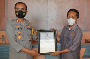 Sukses Amankan Pilkada, Kapolres Pasangkayu Dapatkan Penghargaan dari KPU