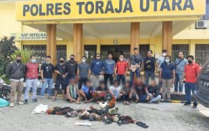 Lagi dan Lagi, Polres Torut Tangkap 7 Orang Terduga Pelaku Judi Sabung Ayam
