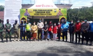 Propam Polres Torut Cek Kesiapan Personil di Sejumlah Pos Pengamanan Ketupat 2021