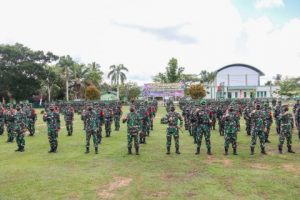 Amankan Perbatasan RI-Malaysia, 450 Prajurit Yonif Mekanis 643 Ditugaskan