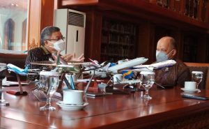 Walikota Parepare Taufan Pawe Temui Ilham Akbar Habibie, Ini yang Dibahas
