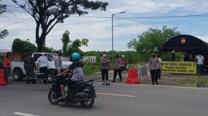 Hari Pertama Larangan Mudik Nasional, Ini Penampakan Pos Perbatasan Majene Polman