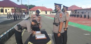 Kapolres Pimpin Sertijab Kasat Reskrim Polres Pasangkayu