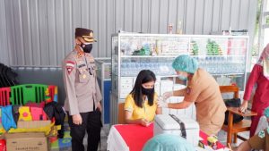 Gerai Vaksin Presisi Kembali Lakukan Vaksinasi Covid, Kapolres Tana Toraja Awasi Prokes