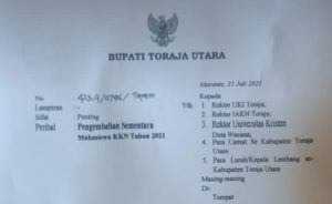 Mahasiswa KKN di Toraja Utara Dipulangkan ke Rumah