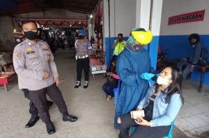 Tim Mobile Covid-19 Polres Tana Toraja Gelar Swab Antigen di Tempat Umum, Ini Hasilnya