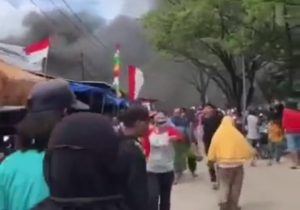 Sejumlah Kios Depan GOR Sudiang Hangus Dilalap Api