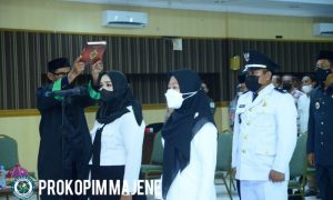 Tiga Perangkat Desa PAW di Majene Dilantik
