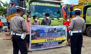 Sat Lantas Polres Parepare Sosialisasikan Bahaya Kendaran Odol