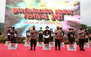 Gelar Festival Mural, Kapolri: Jaga Kami Jadi Polri Yang Lebih Baik