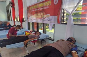 Sambut HUT ke-76 Korps Brimob Polri, Brimob Parepare Gelar Aksi Donor Darah