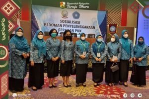 Dekranasda dan TP PKK Toraja Utara Ikuti Sosialisasi Pedoman Penyelenggaraan Gerakan PKK