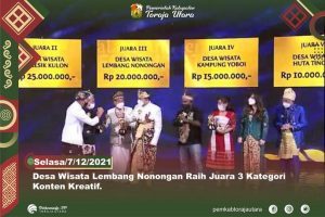 Lembang Nonongan Toraja Utara Sabet Juara 3 Konten Kreatif Indonesia pada  Anugerah Desa Wisata Indonesia
