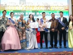 Serafio dan Inri Devanny Pinatik raih gelar Putra Putri Dirgantara Sulut 2022