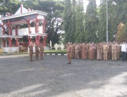 Apel Pagi Pegawai Sekretariat DPRD Bone Setelah Libur Lebaran Idul Fitri 1443 Hijriah