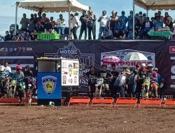 Ratusan Pembalap Nasional dan Lokal, Beradu di Kejurda Grass Track Motocroos Sirkuit Puncak Mario Bone