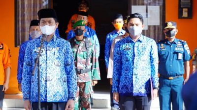 Majene Masuk 10 Besar Resiko Bencana Nasional, Sekda Pimpin Apel Kesiapsiagaan