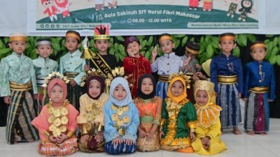 140 Anak Meriahkan Festival Budaya TKIT Nurul Fikri Makassar