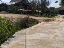 Warga Lingkungan Salabulo Senang, Proyek Rabat Beton Dinas PUPR Majene Bisa Dinikmati