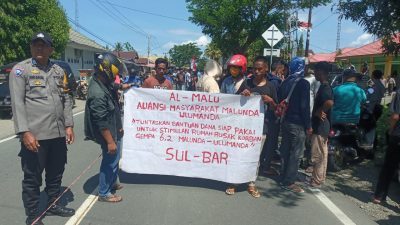 Al – Malu Serahkan 3 Tuntutan, Usai Ancam Tutup Jalan Trans Sulbar