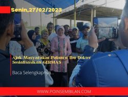Ajak Masyarakat Palanro, Ibu Dokter Sosialisasikan GERMAS