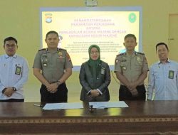 Perkuat Sinergitas, Polres Bersama Pengadilan Agama Majene Teken MoU