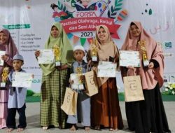 TKIT Nurul Fikri Makassar Boyong Piala Bergilir di Ajang Forsa 2023 Antar TK se-Sulsel