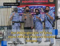 Hut Bhayangkara ke 77 Tahun, Ketua FBN Kota Parepare Ucapkan Selamat
