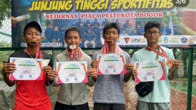 Membanggakan, Siswa SMPN 3 Majene Sabet Juara Nasional Tenis Lapangan di Bogor